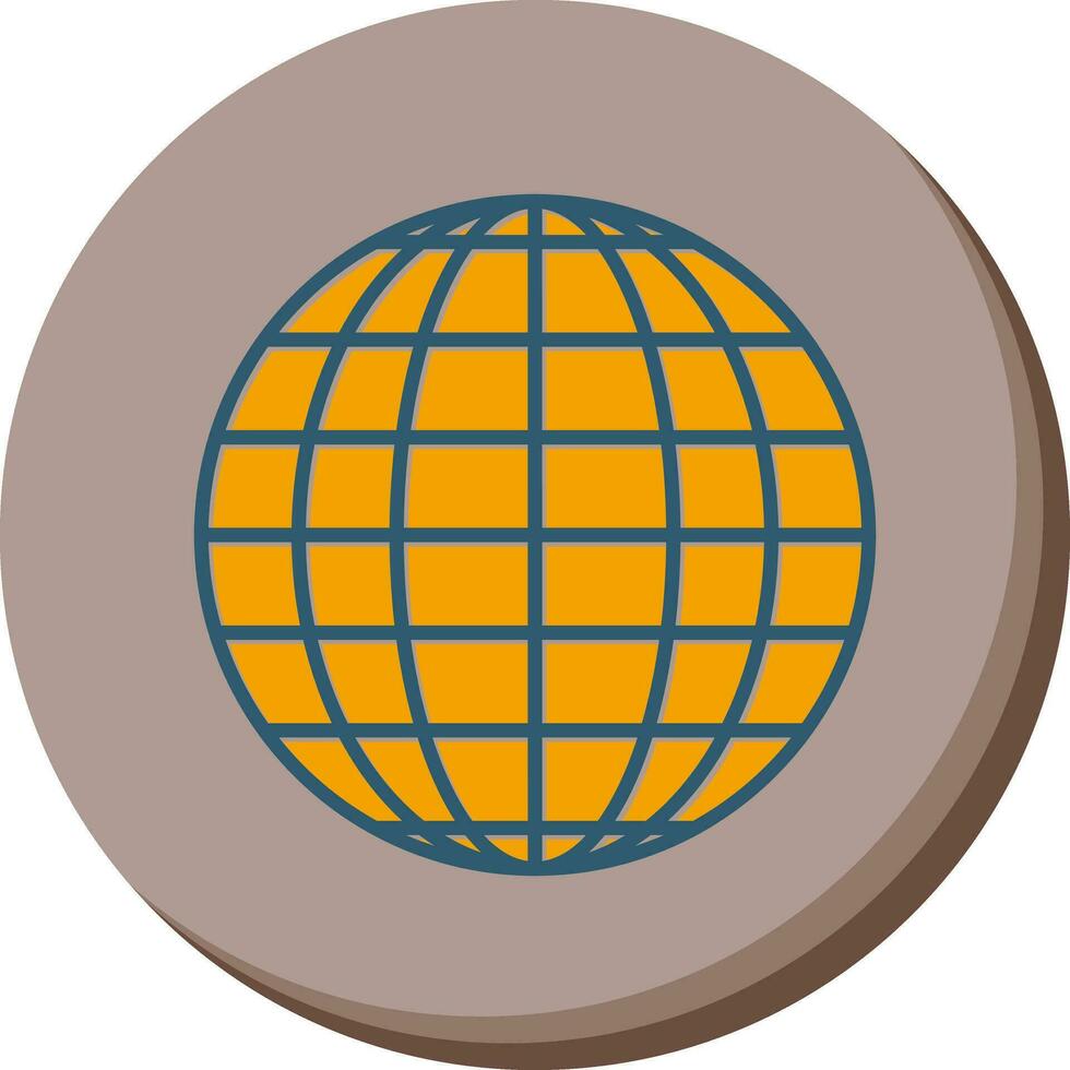 wereldbol vector pictogram