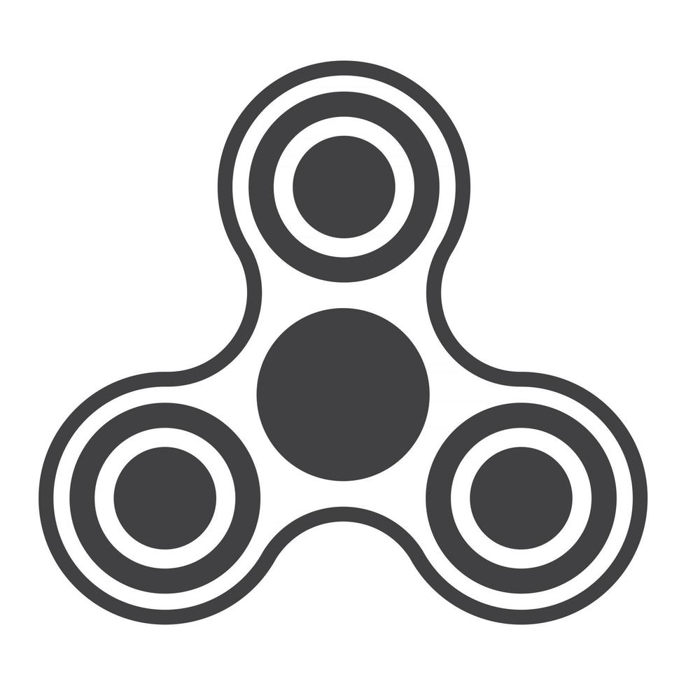 spinner. nieuw populair antistress speelgoed. vectorillustratie. vector