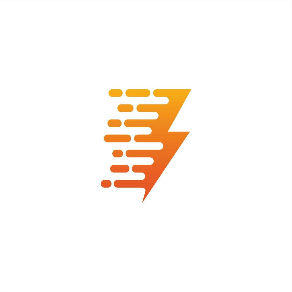 creatief donder concept logo ontwerp sjabloon vector