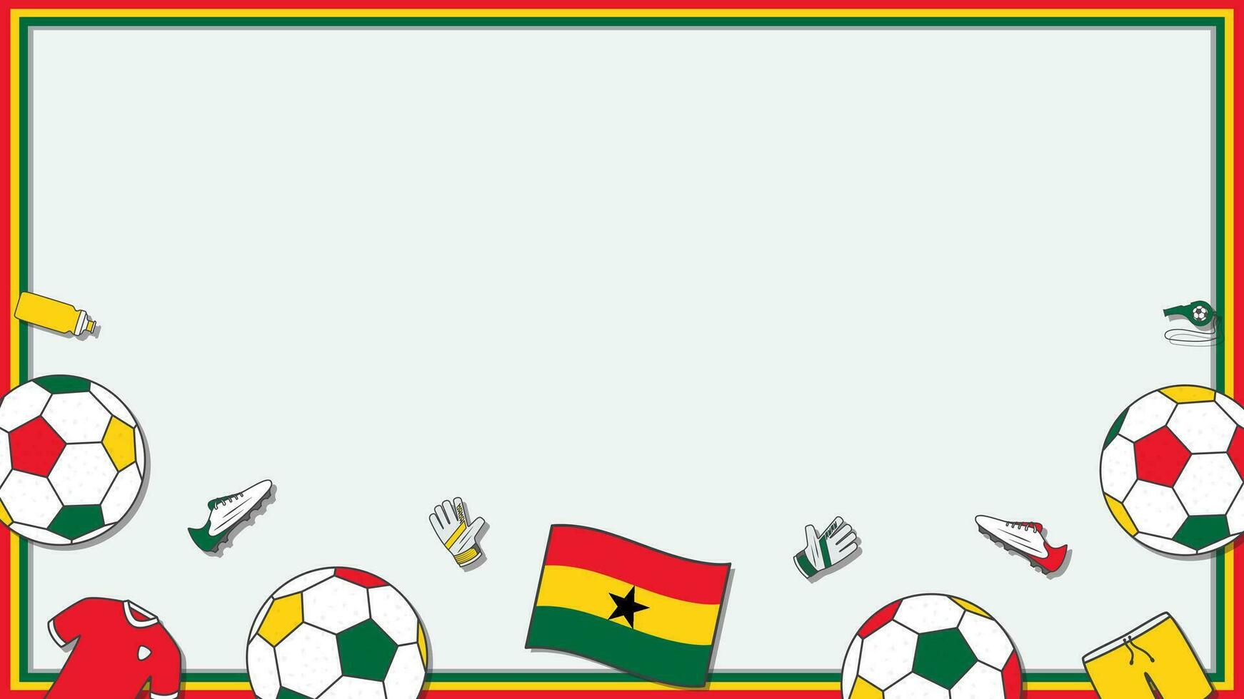 Amerikaans voetbal achtergrond ontwerp sjabloon. Amerikaans voetbal tekenfilm vector illustratie. voetbal in Ghana