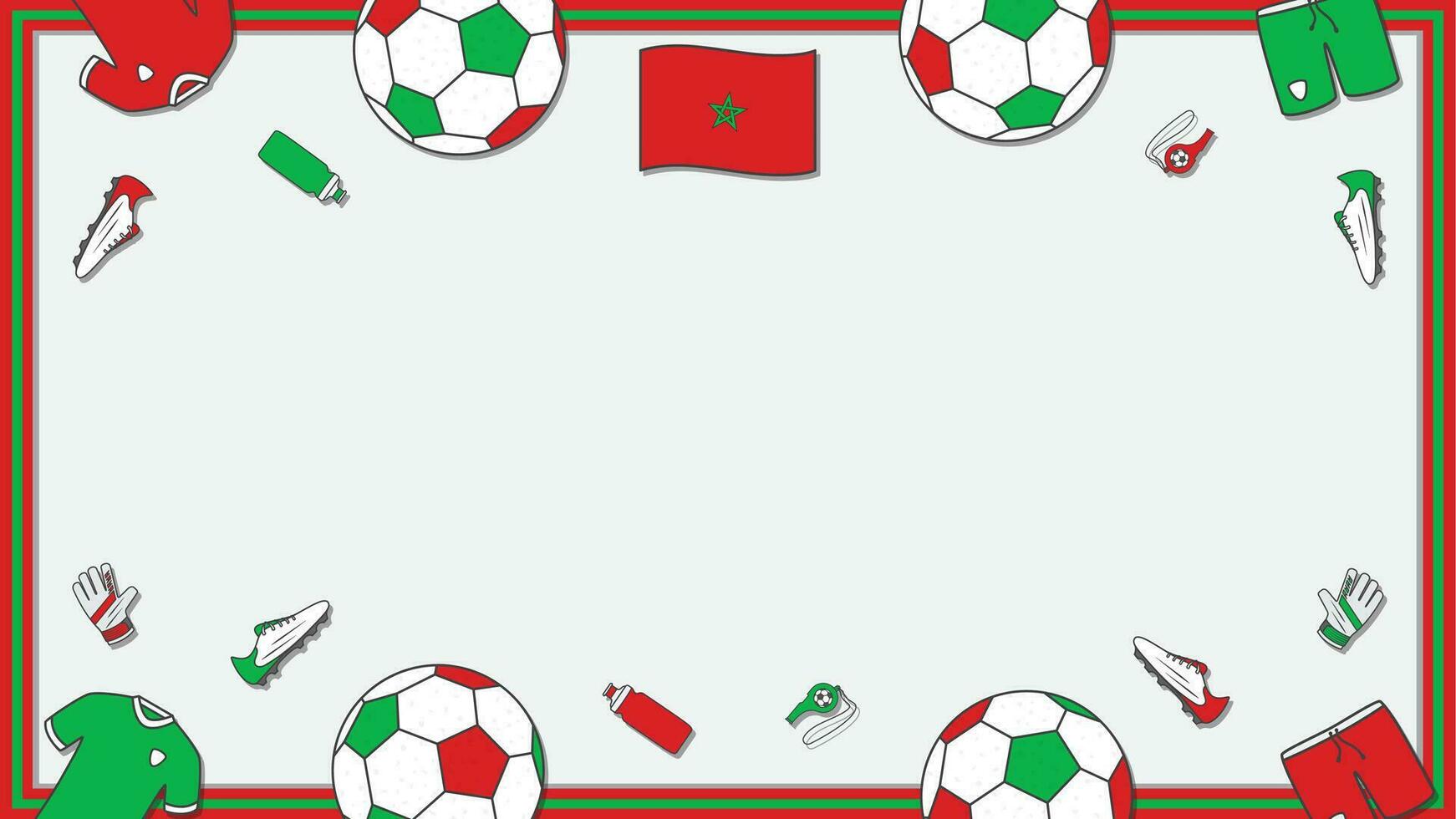 Amerikaans voetbal achtergrond ontwerp sjabloon. Amerikaans voetbal tekenfilm vector illustratie. kampioenschap in Marokko