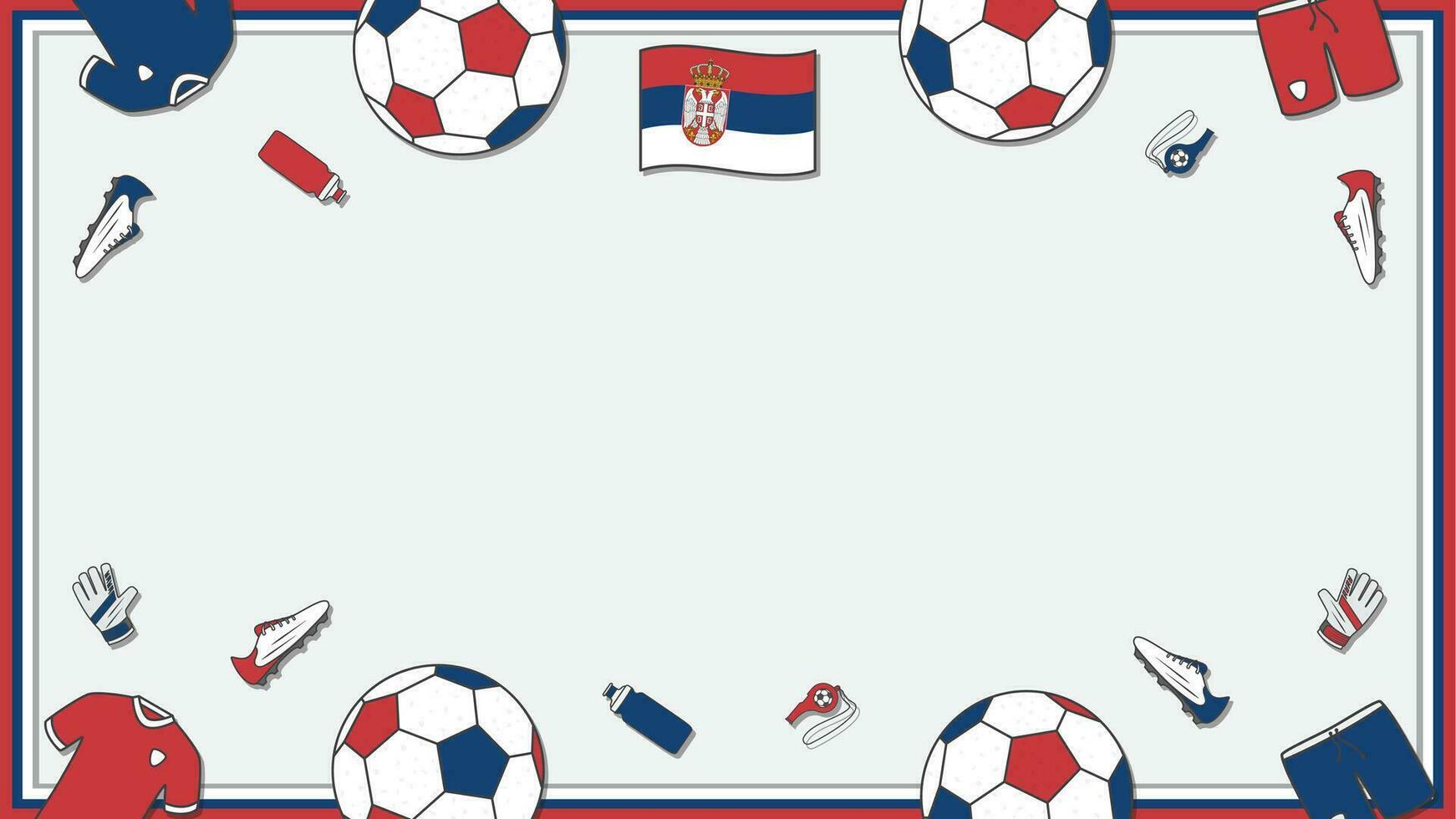 Amerikaans voetbal achtergrond ontwerp sjabloon. Amerikaans voetbal tekenfilm vector illustratie. kampioenschap in Servië