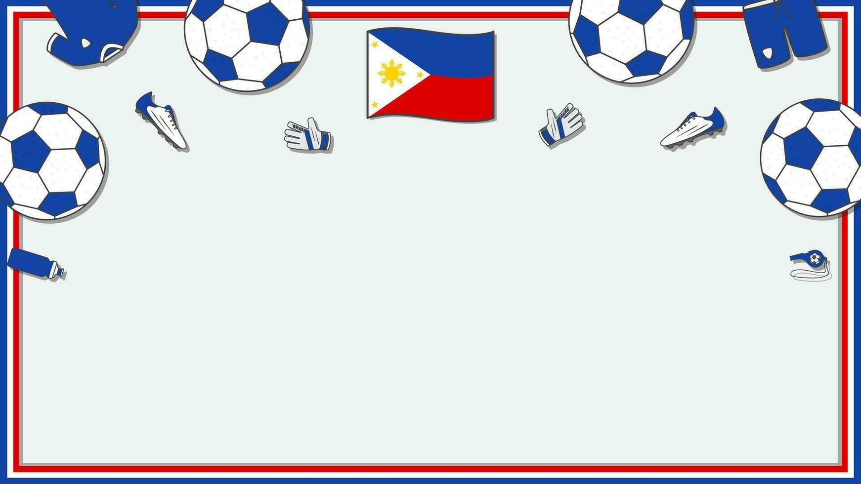 Amerikaans voetbal achtergrond ontwerp sjabloon. Amerikaans voetbal tekenfilm vector illustratie. wedstrijd in Filippijnen