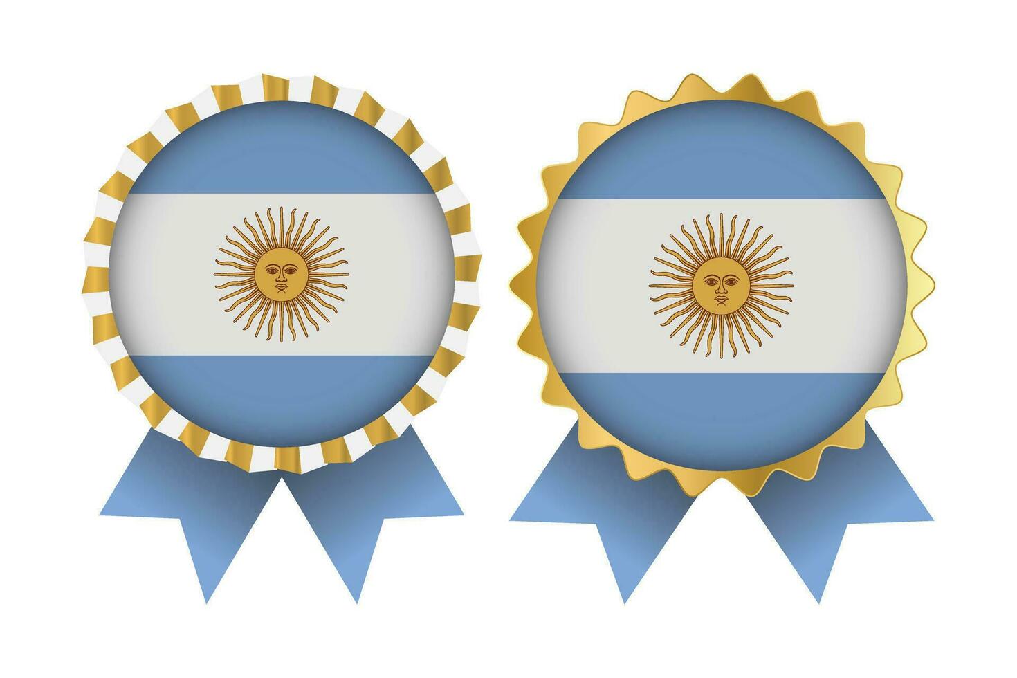 medaille reeks ontwerpen van Argentinië sjabloon vector