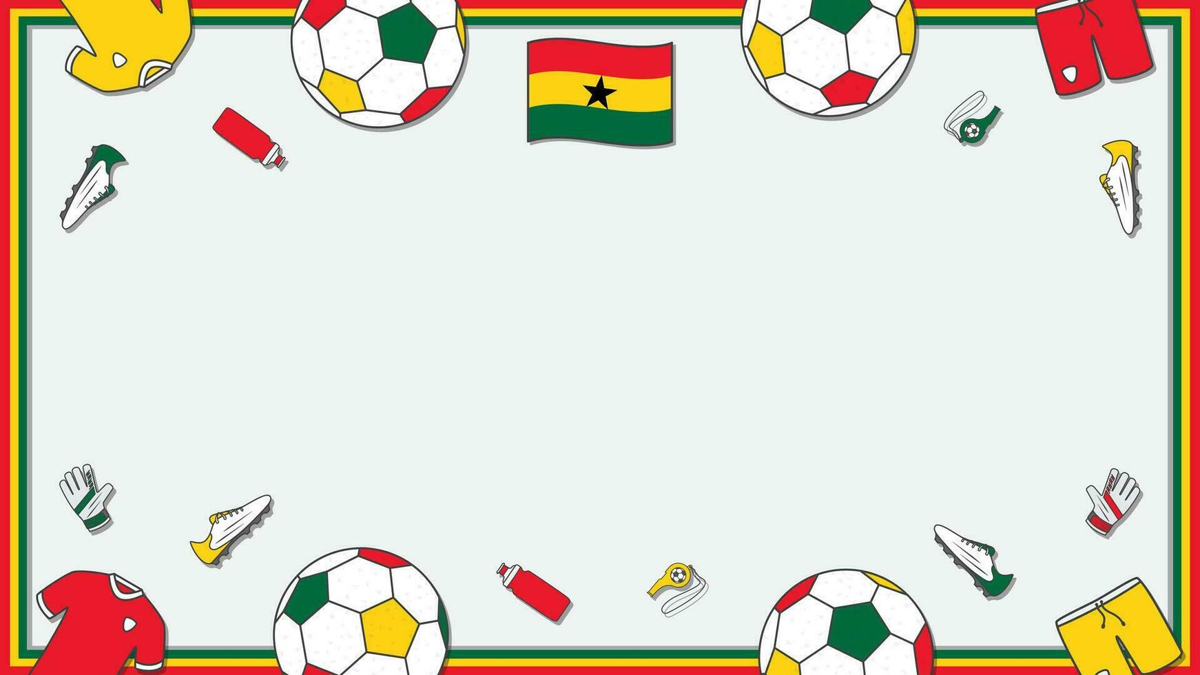 Amerikaans voetbal achtergrond ontwerp sjabloon. Amerikaans voetbal tekenfilm vector illustratie. kampioenschap in Ghana