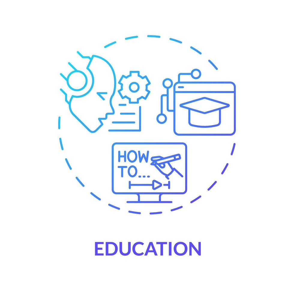 helling onderwijs icoon concept, geïsoleerd vector, ai voor seo dun lijn illustratie. vector