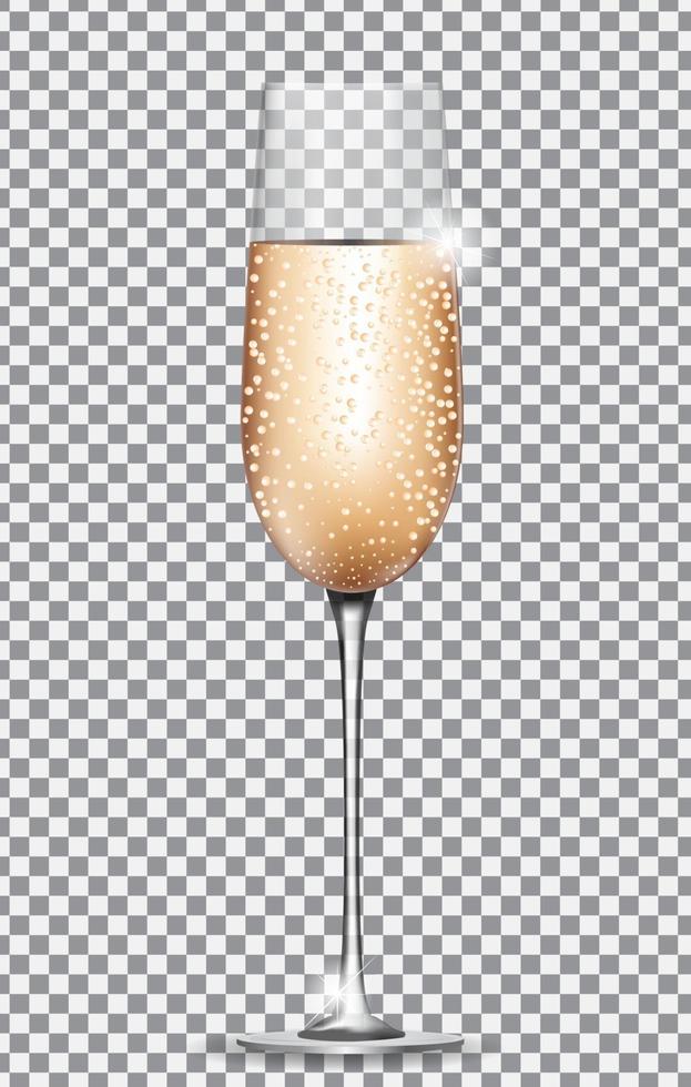 glas champagne vector