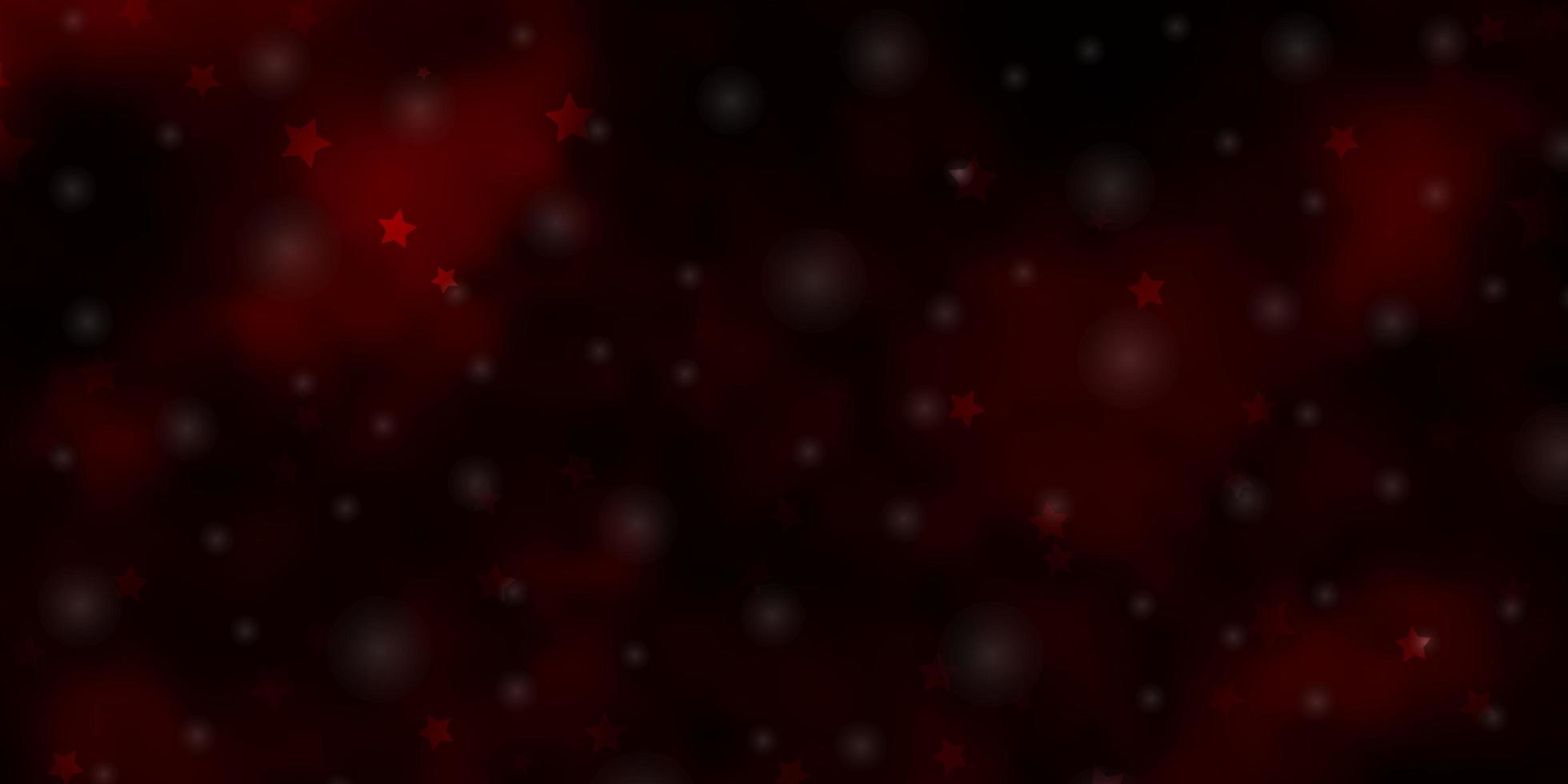 donkerrode vectorlay-out met heldere sterren. moderne geometrische abstracte illustratie met sterren. patroon voor websites, bestemmingspagina's. vector