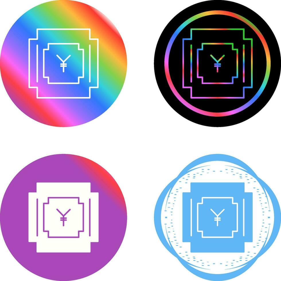 yen symbool vector icoon