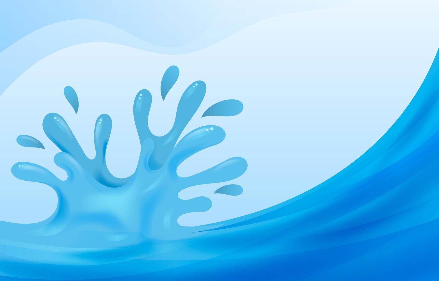 water splash achtergrond vector