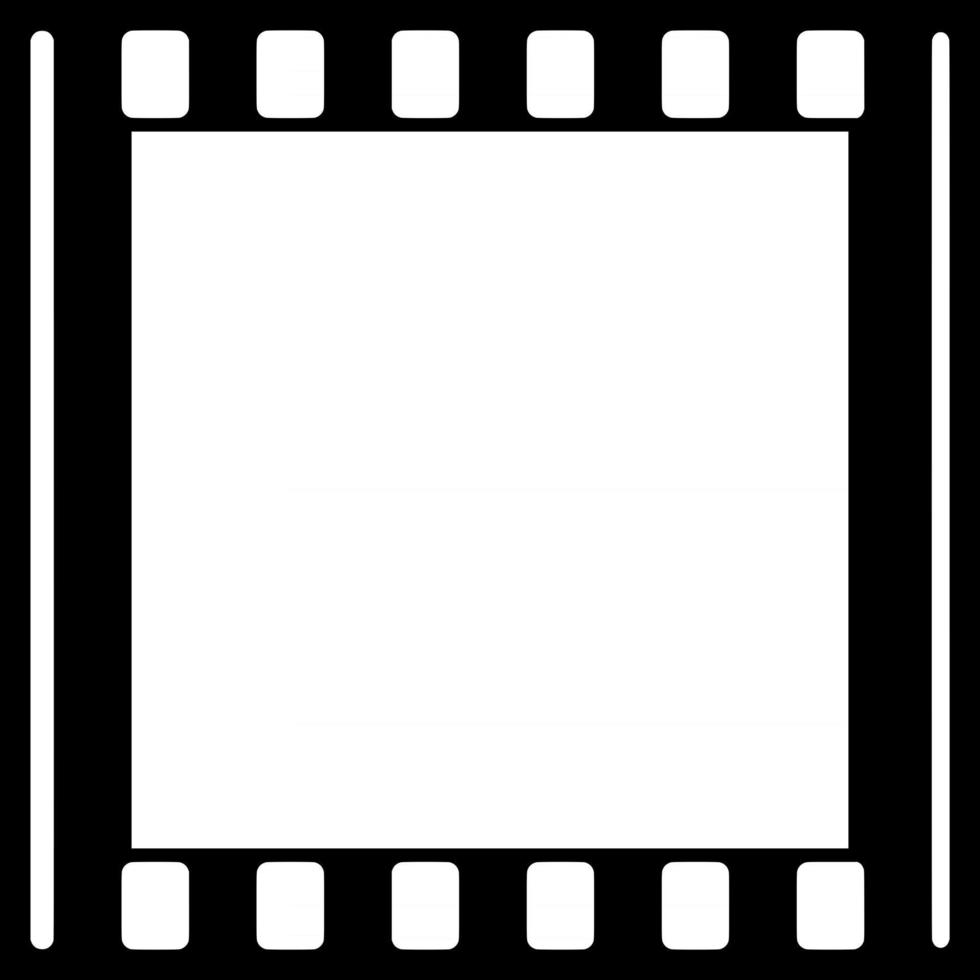 negatief filmframe vector