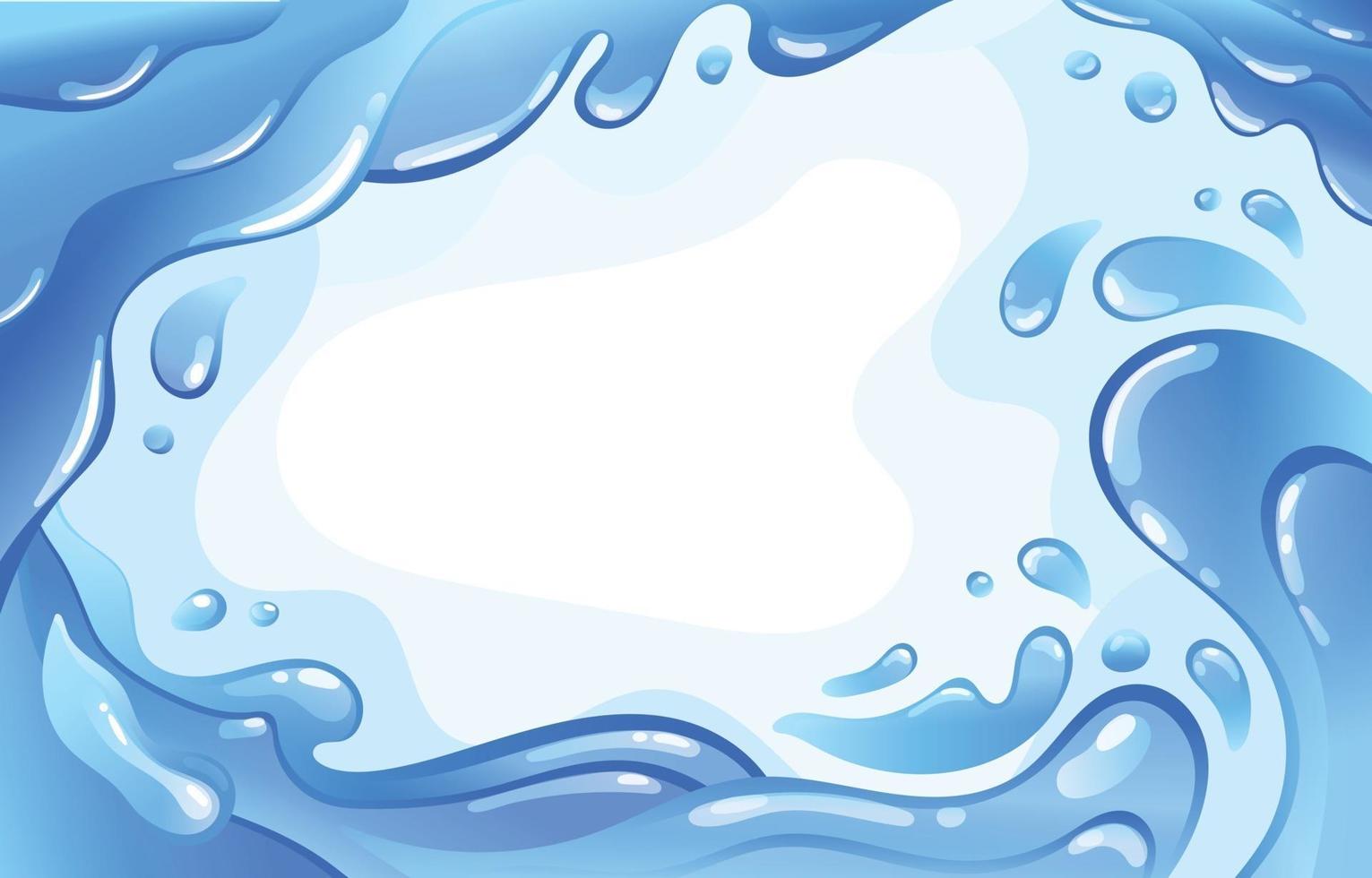 blauwe water splash achtergrond vector