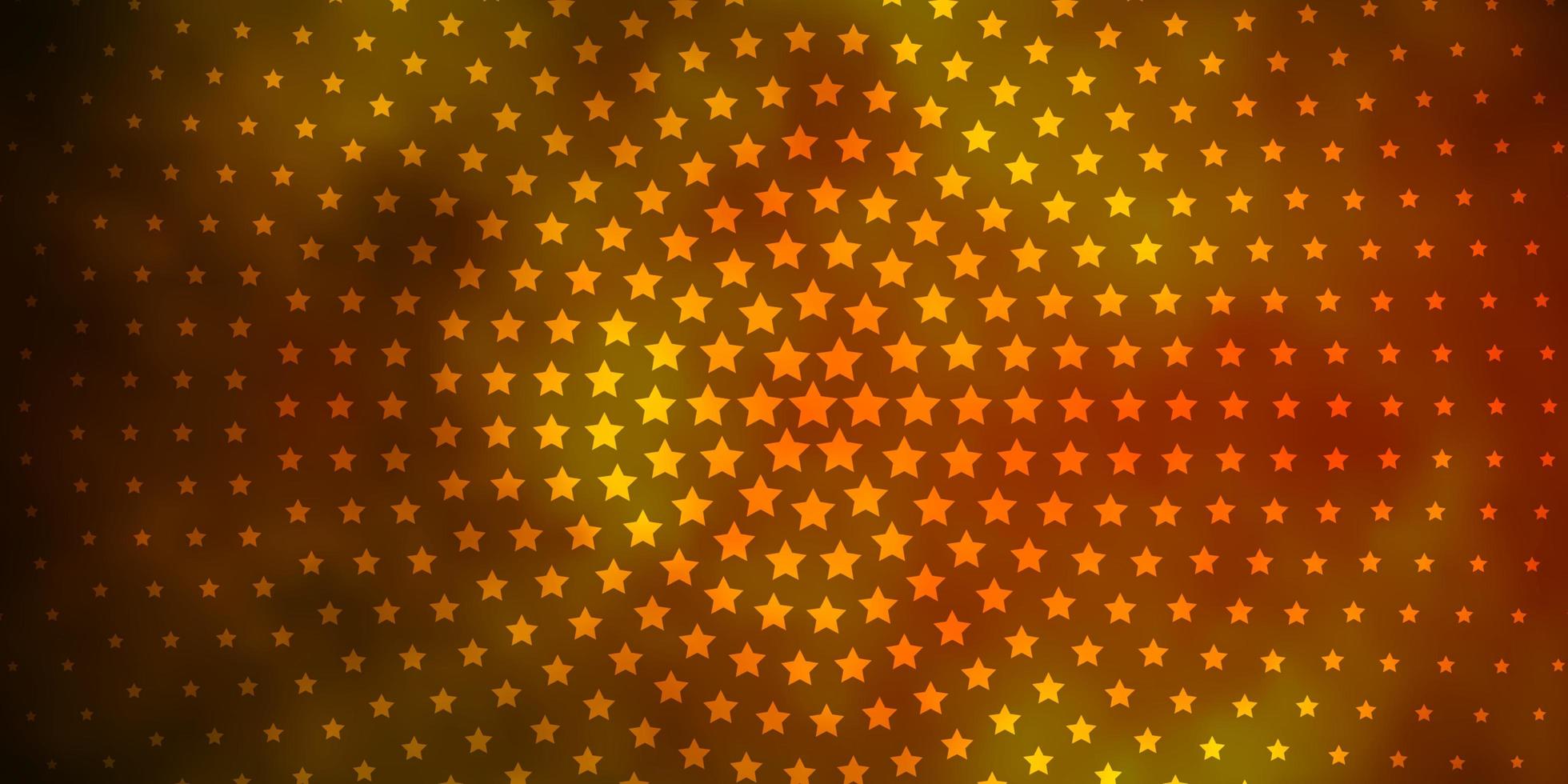 donkergroene, gele vectortextuur met mooie sterren. moderne geometrische abstracte illustratie met sterren. patroon voor websites, bestemmingspagina's. vector