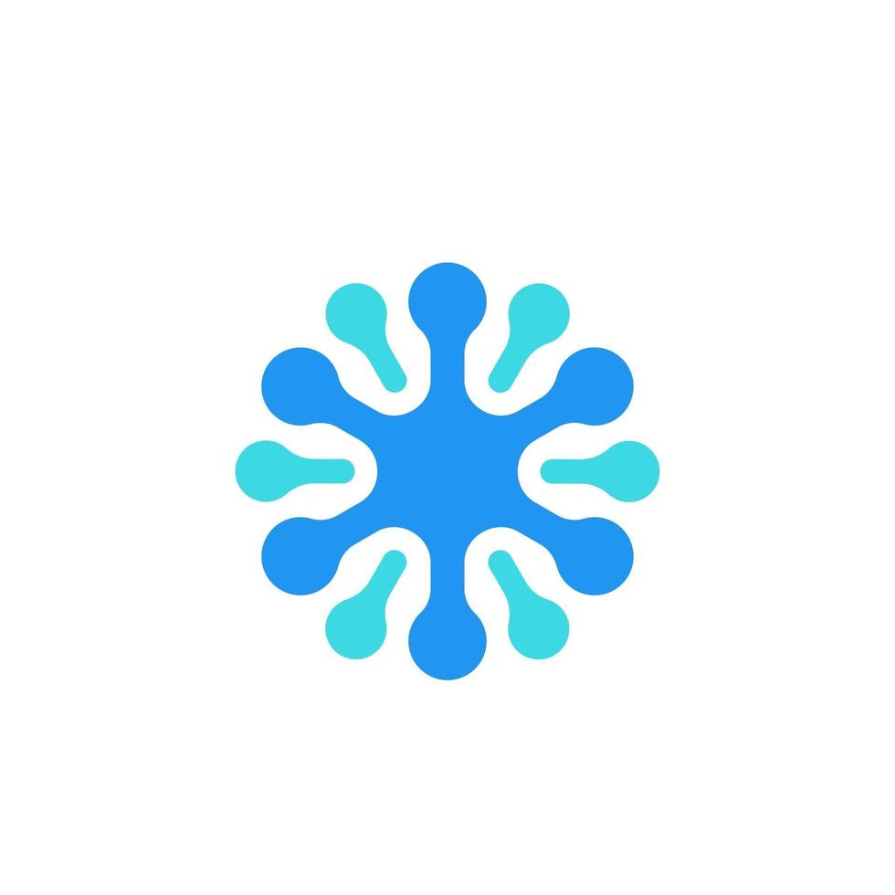 neuron pictogram, vector logo