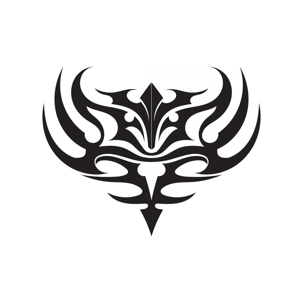 tribal etnische tattoo pictogram vector illustratie ontwerp logo