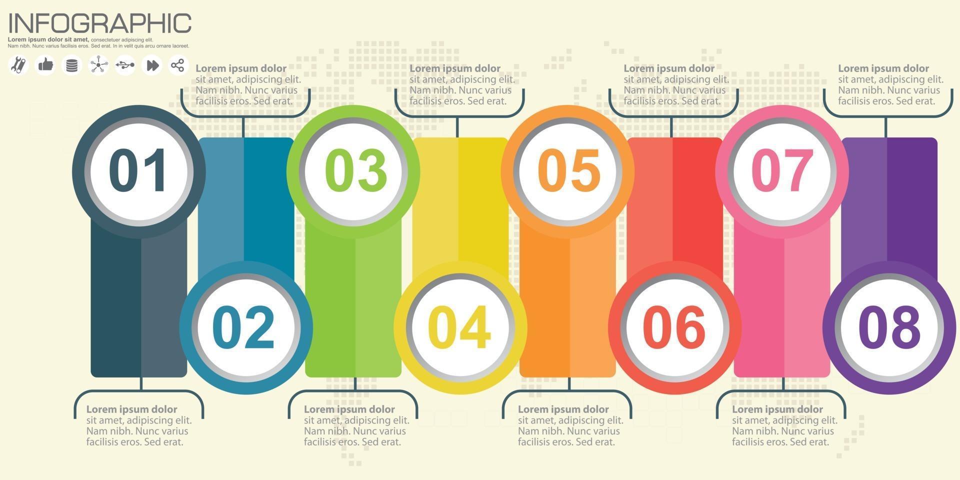 vector cirkel infographic. sjabloon voor diagram, grafiek, presentatie en grafiek. bedrijfsconcept, onderdelen, stappen of processen. abstracte achtergrond.