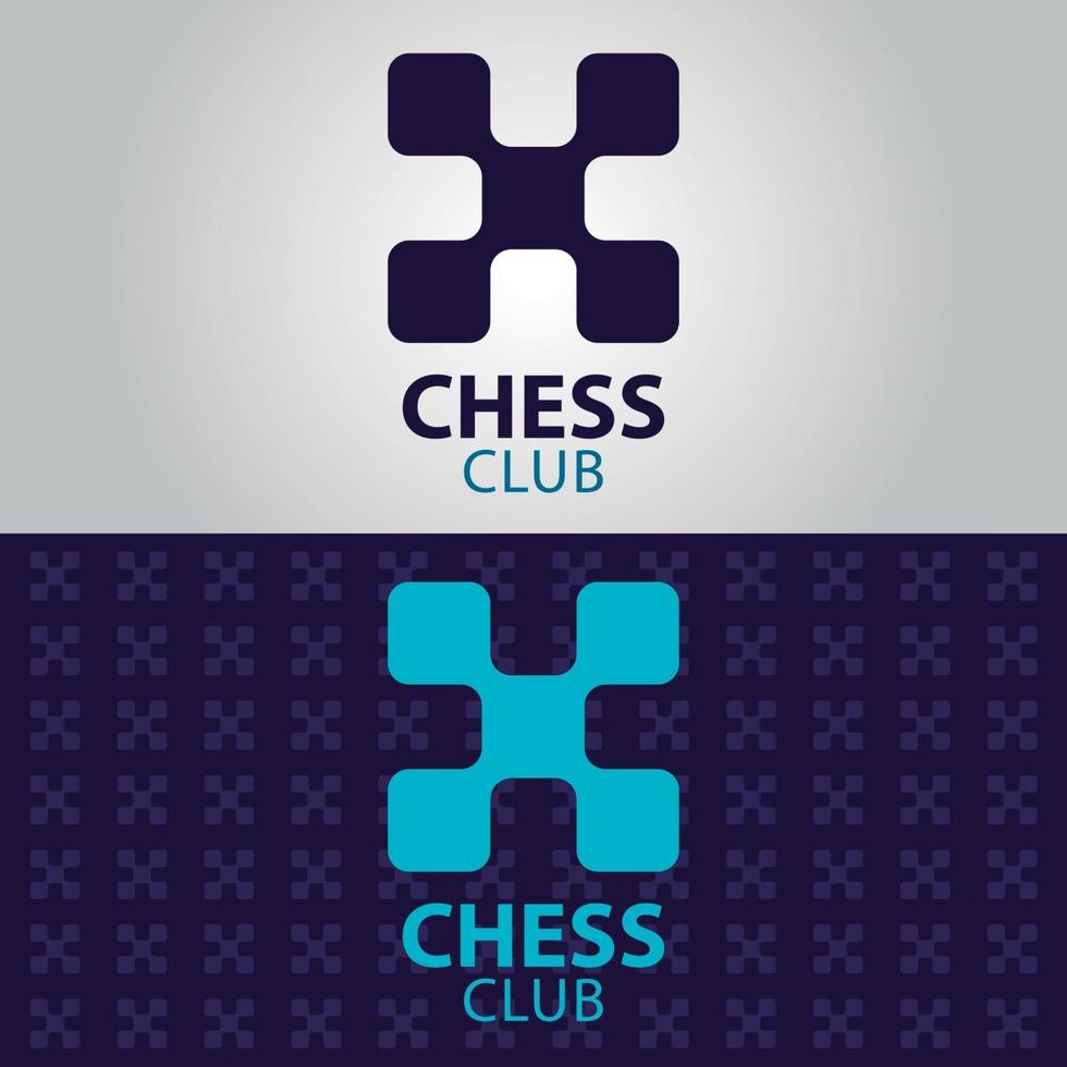schaakclub logo vector