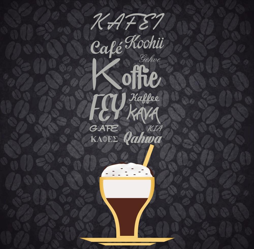 restaurant koffie achtergrond vector