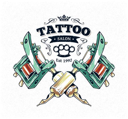 Tattoo Studio-poster vector