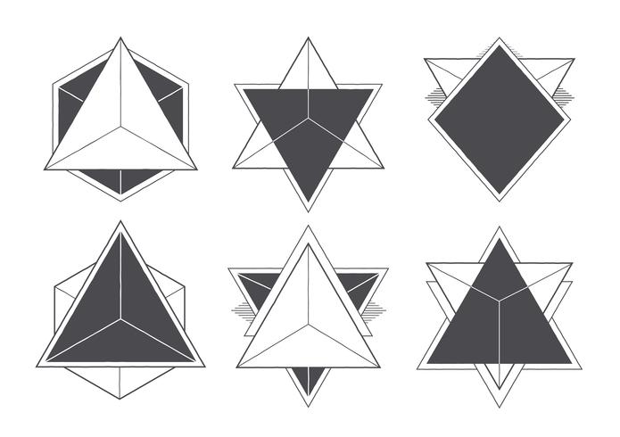 Geometrische Hipster-frames vector