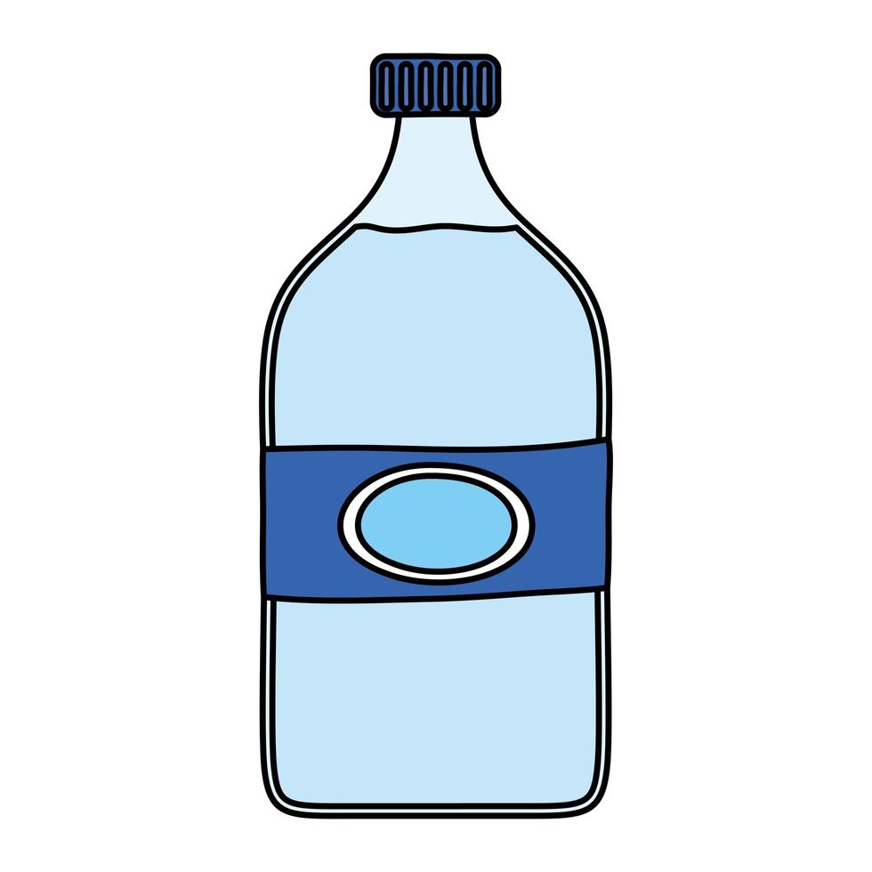 waterfles plastic geïsoleerd pictogram vector