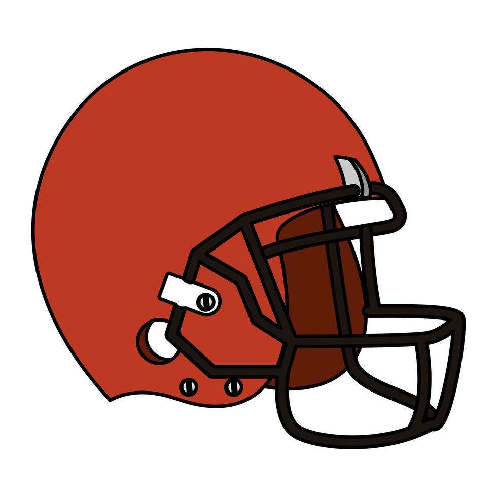 Amerikaans voetbal sport helm icoon vector