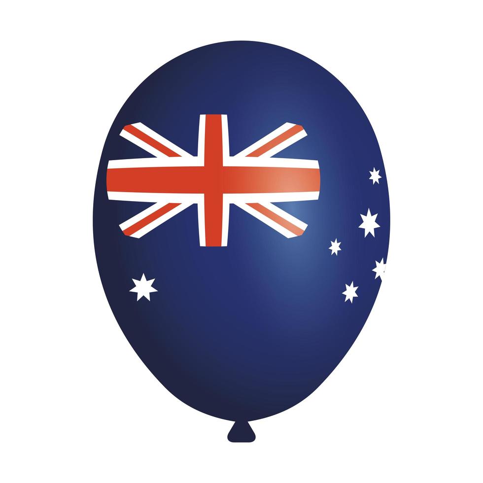 Australië land vlag in ballon helium vector