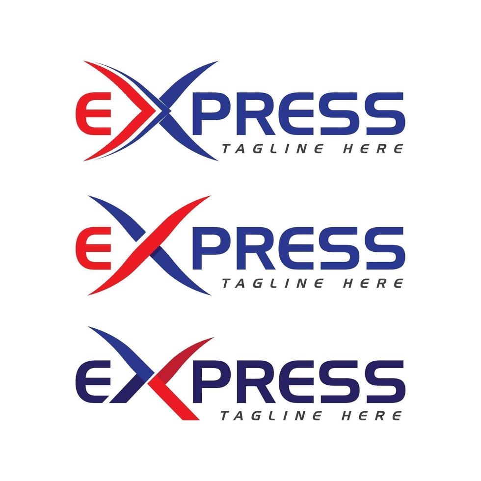 express snellere logo sjabloon vector pictogram illustratie