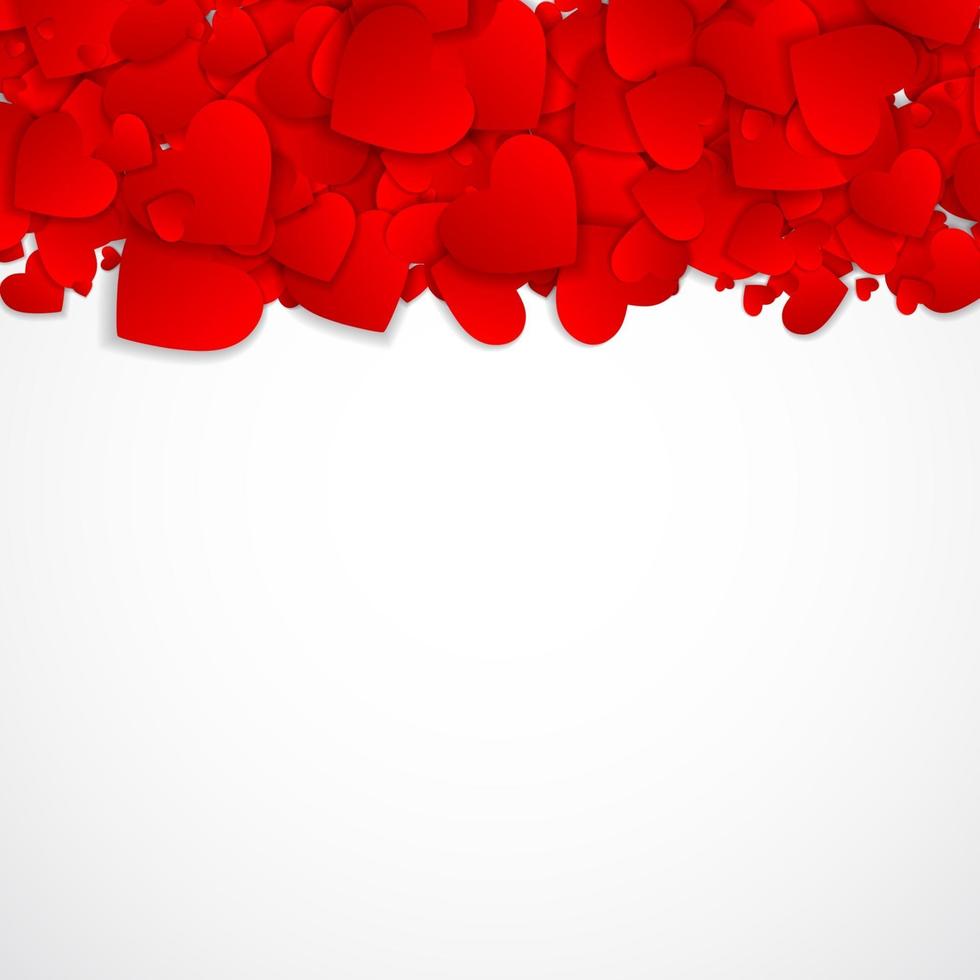 Valentijnsdag hartsymbool. liefde en gevoelens achtergrond ontwerp vector