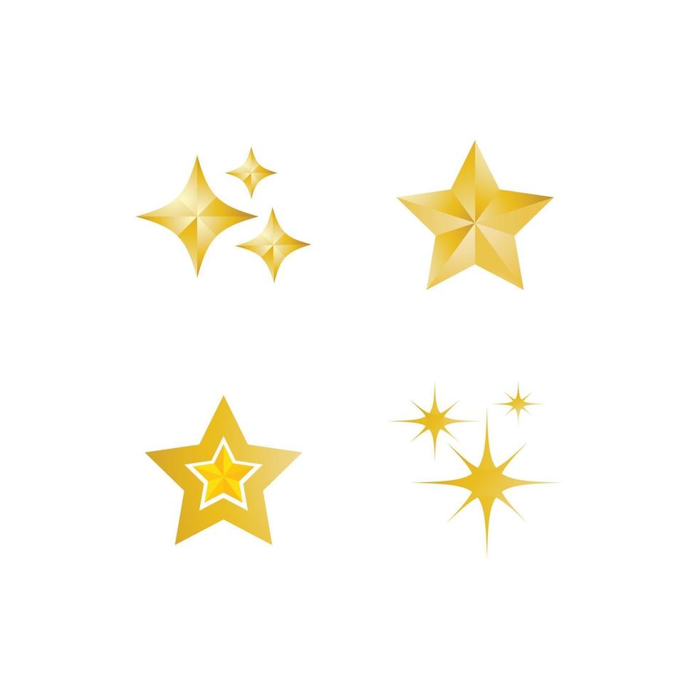 ster gouden logo vector