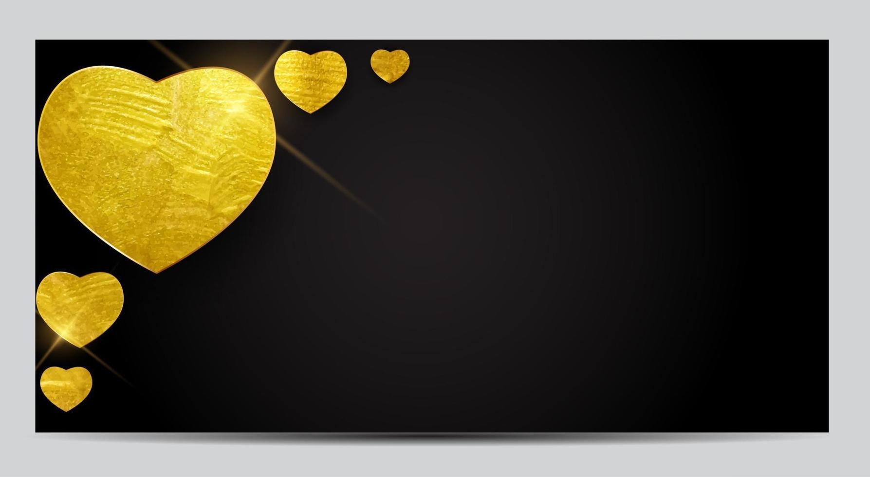 cadeaubon sjabloon voor uw bedrijf. Valentijnsdag hart kaart liefde en gevoelens achtergrondontwerp. vector