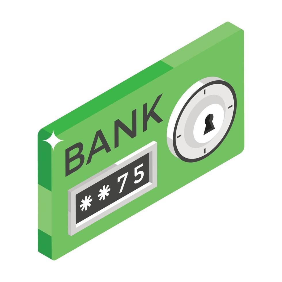 bank locker concepten vector