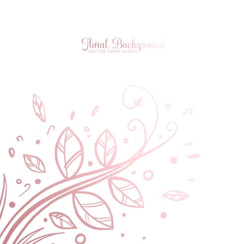 Hand getekend decoratieve florale achtergrond vector