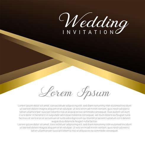 Bruiloft uitnodigingskaart met tekst plaats vector