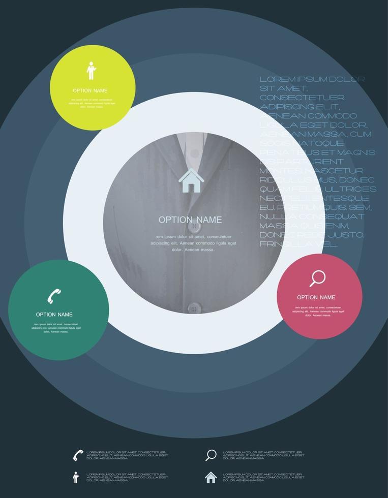 infographic sjablonen voor zakelijke vectorillustratie. vector