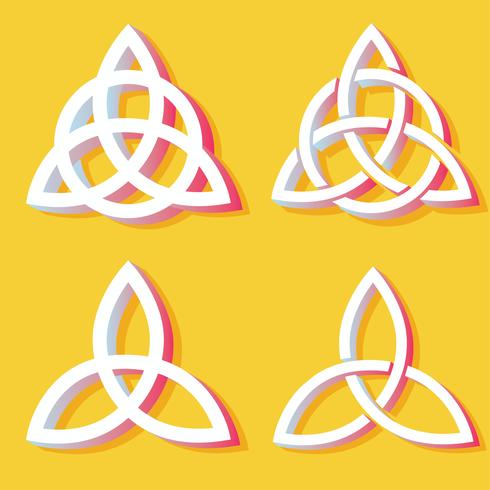 triquetra symbool vector pack