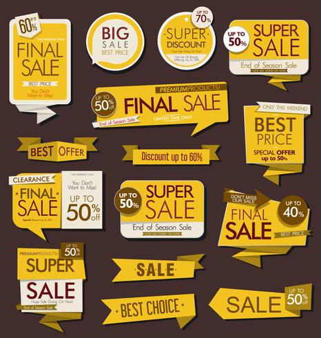 Moderne badges stickers en labels-collectie vector