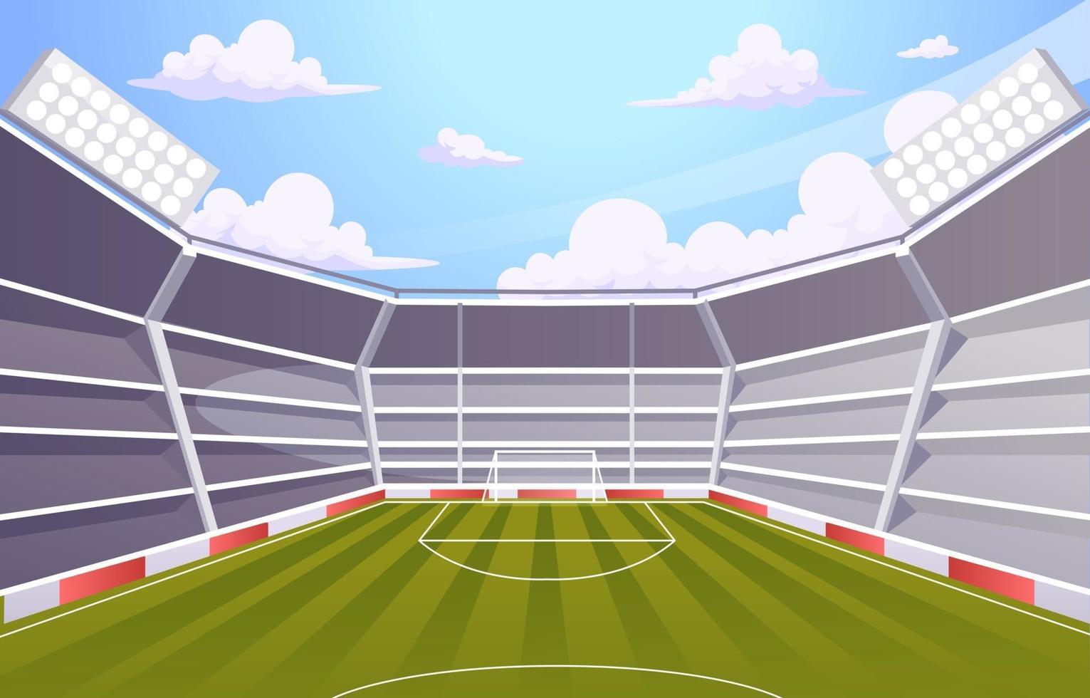 voetbal voetbalstadion vector