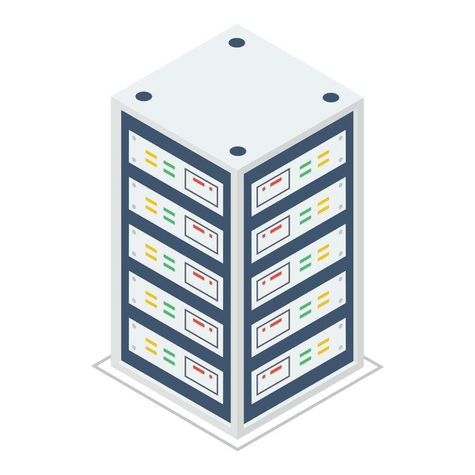 data server rack vector