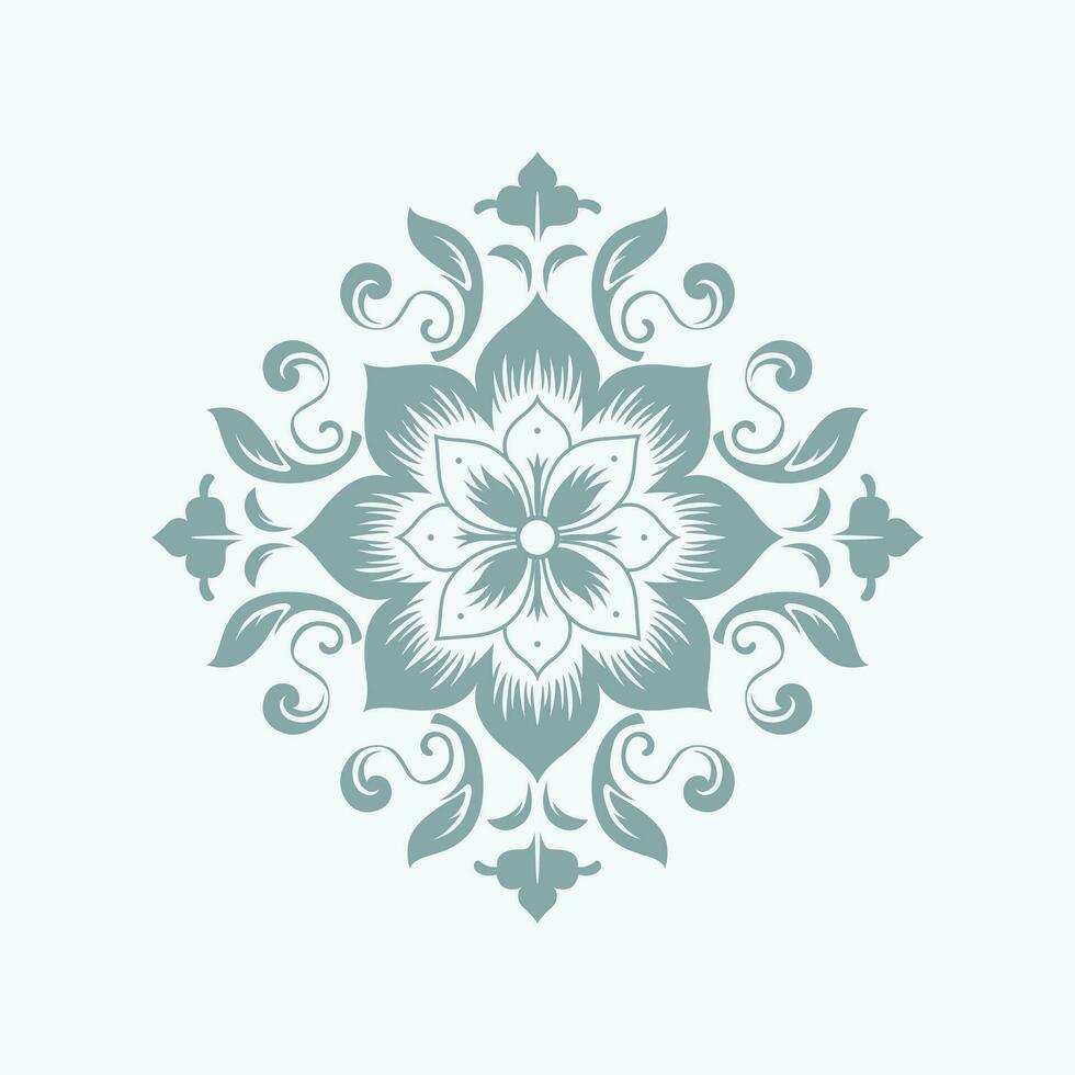 bloemen mandala embleem vector - van de natuur schoonheid en ingewikkeld symmetrie in boeiend ontwerp