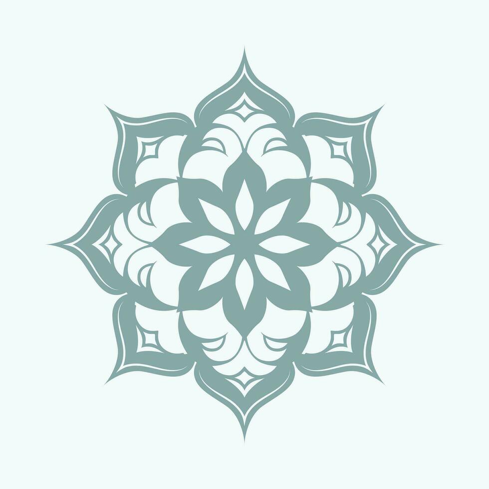 bloemen mandala embleem vector - van de natuur schoonheid en ingewikkeld symmetrie in boeiend ontwerp