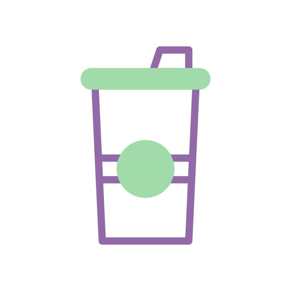 drinken icoon duotoon Purper groen zomer strand symbool illustratie vector