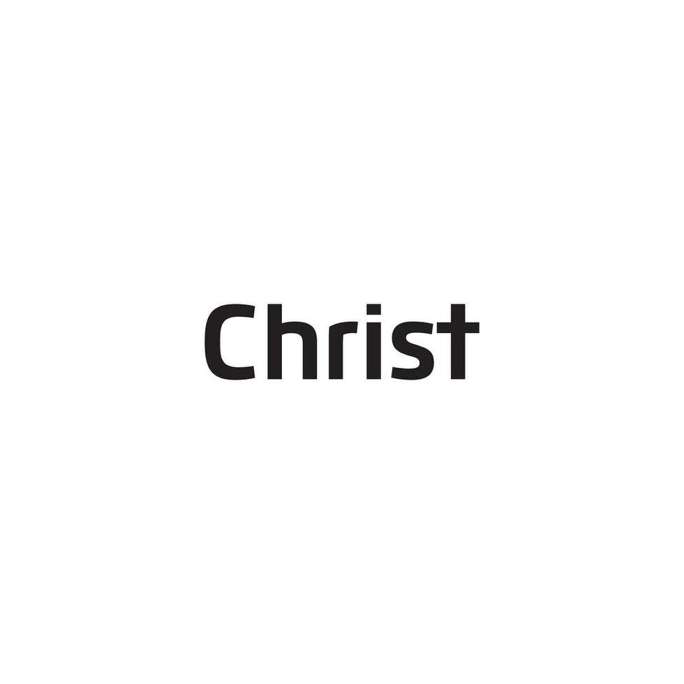 Christus logo of woordmerk ontwerp vector