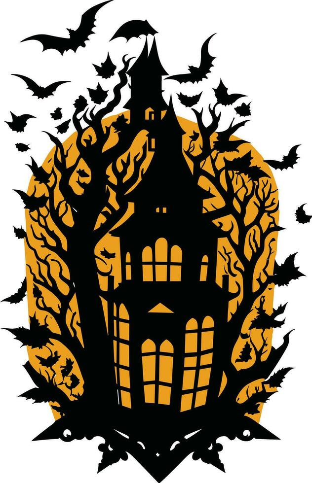 halloween lantaarn papercut vector