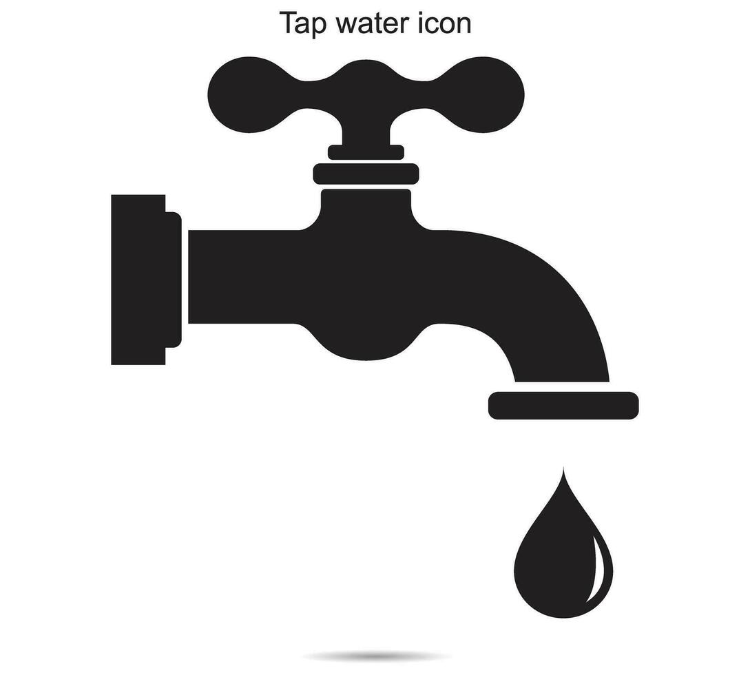 kraan water icoon, vector illustratie.