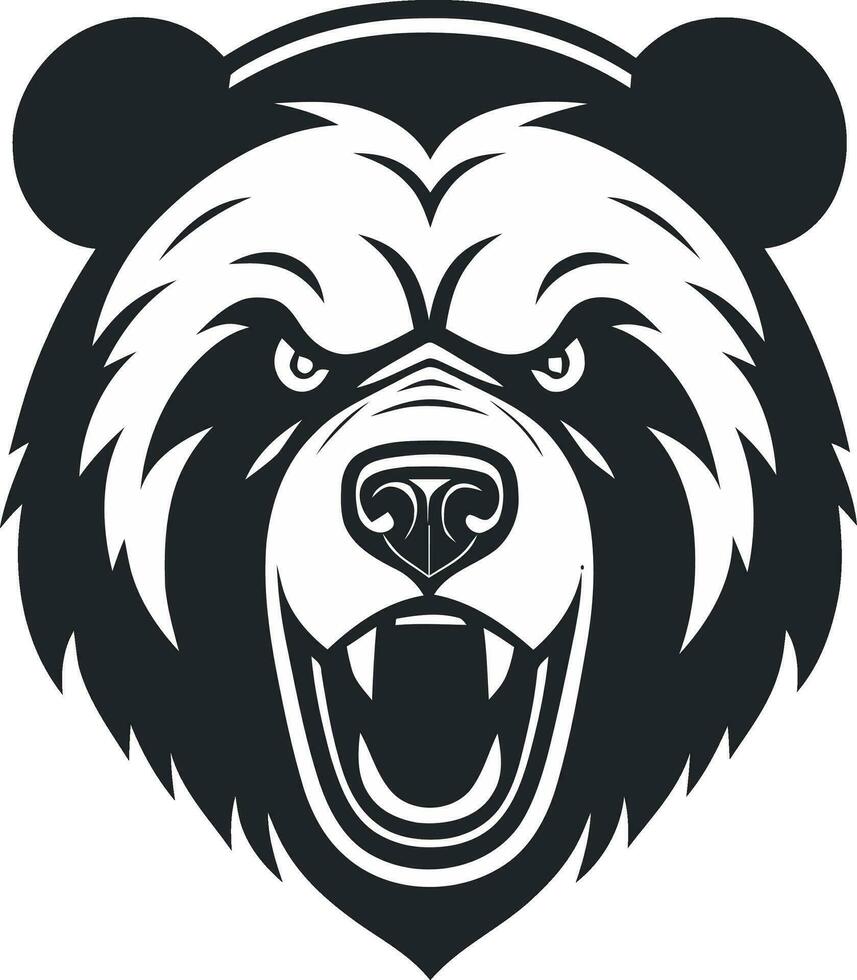 beer logo vector boos woest dapper eng beest wild uitbundig grizzly natuur Woud