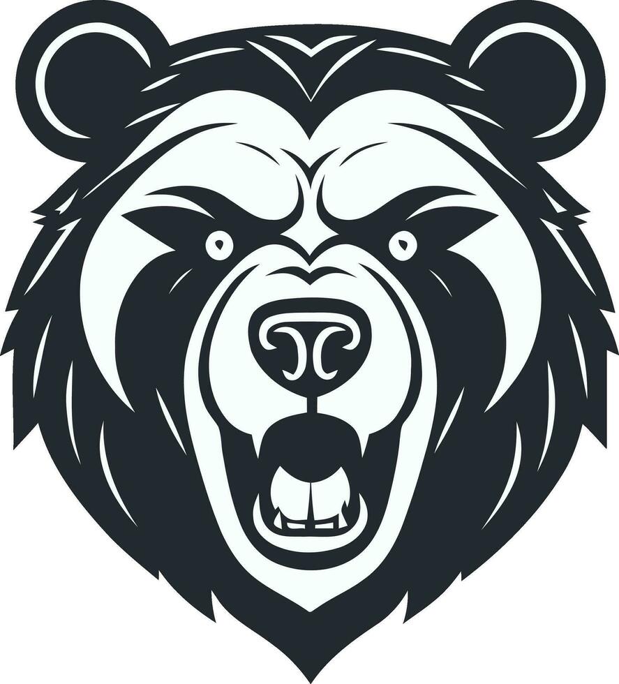 beer logo vector boos woest dapper eng beest wild uitbundig grizzly natuur Woud