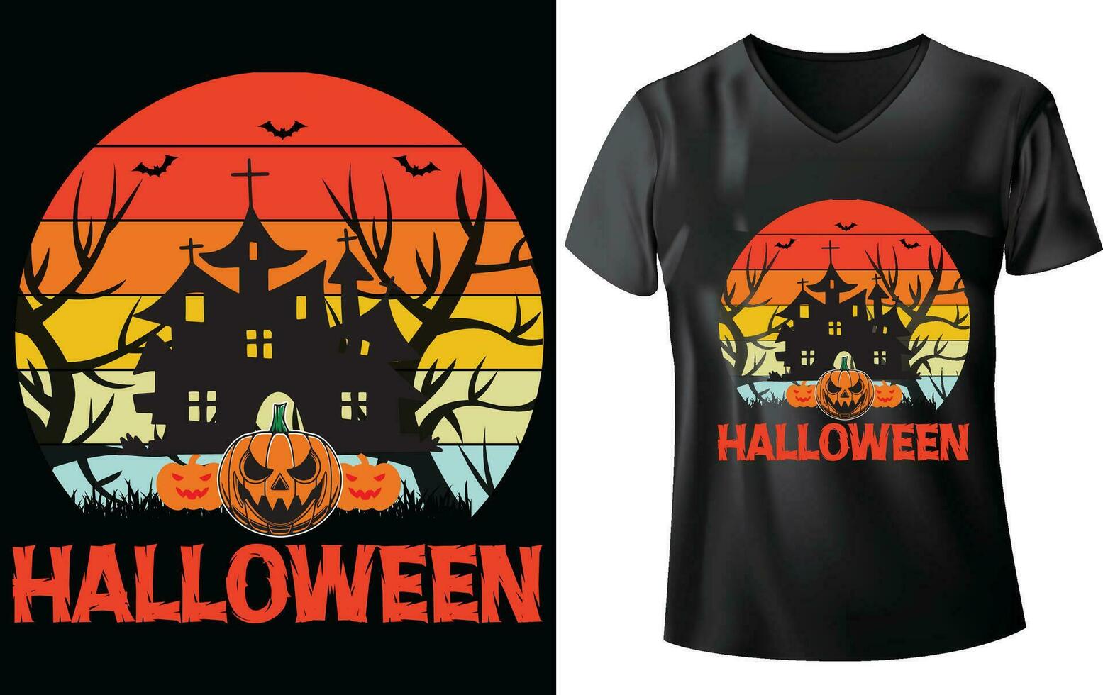 halloween t-shirt ontwerp vector