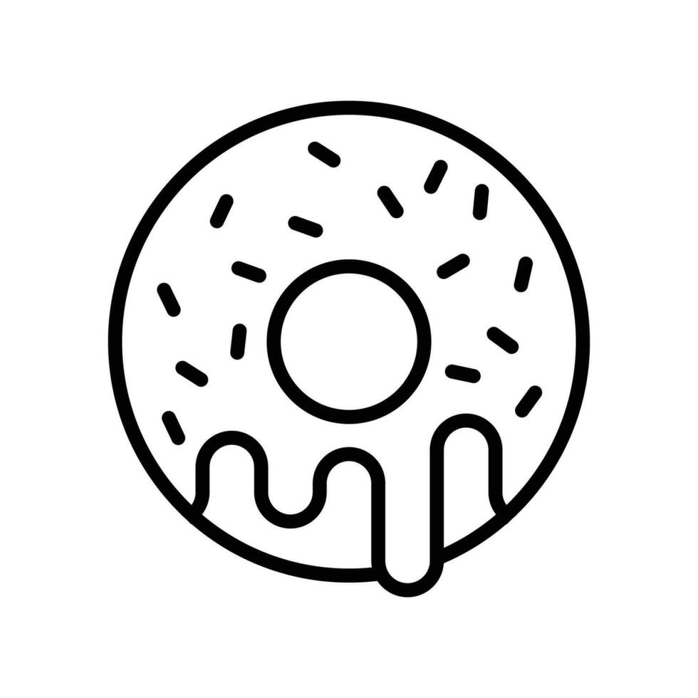 donut icoon vector ontwerp sjabloon gemakkelijk en schoon