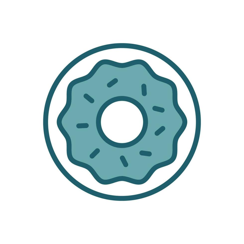 donut icoon vector ontwerp sjabloon gemakkelijk en schoon